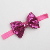 Children's high quality headband, nail sequins handmade with bow, accessory, new collection