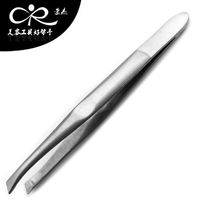 厂家直销 玉足眉夹 砂光眉夹 不锈钢眉钳 修眉镊|ru