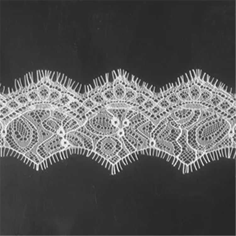 厂家直销睫毛花边内衣睡衣眼睫毛蕾丝边服装睫毛蕾丝面料现货批发