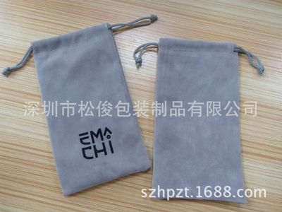 Manufactor major Produce high-grade Flannel bags Silk screen cloth bag Beam port velvet bag Good quality