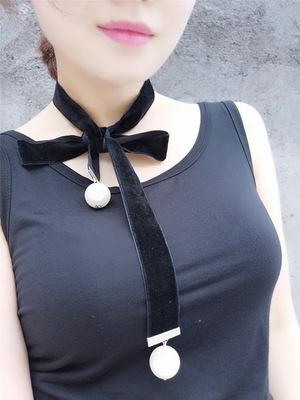 Europe and America Jewelry Trend Necklace All-match fashion Clothing Exaggeration Pearl cashmere have more cash than can be accounted for sweater chain wholesale