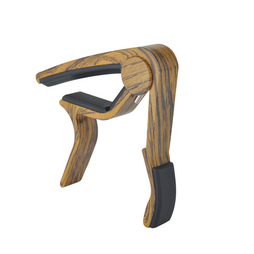 Amazon source Jidian folk guitar capo, acoustic guitar metal capo, wood grain capo manufacturer