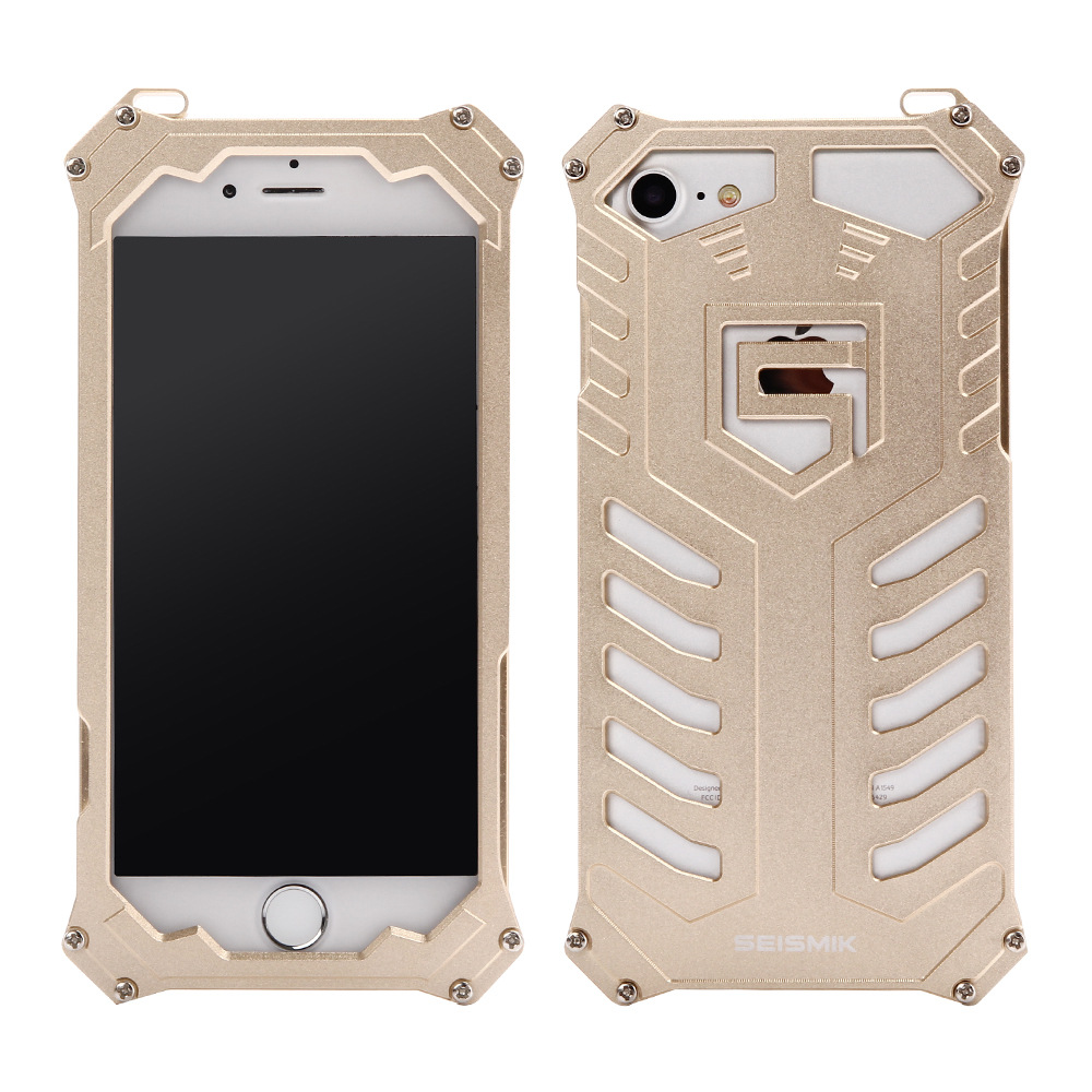 SEISMIK S-ONE Armor Man Shockproof Aluminum Shell Metal Case Cover for Apple iPhone 7 Plus & iPhone 7