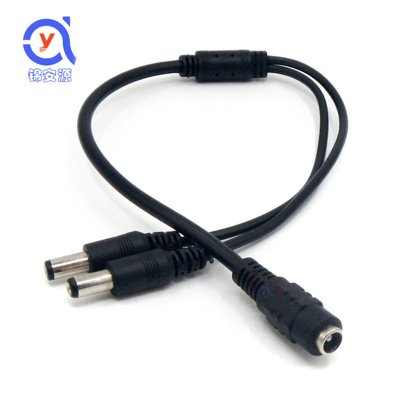 All copper DC1 points 2 power lines 1 in 2 out branch lines 12v connected to centralized power supply monitoring camera accessories 1 Drag 2