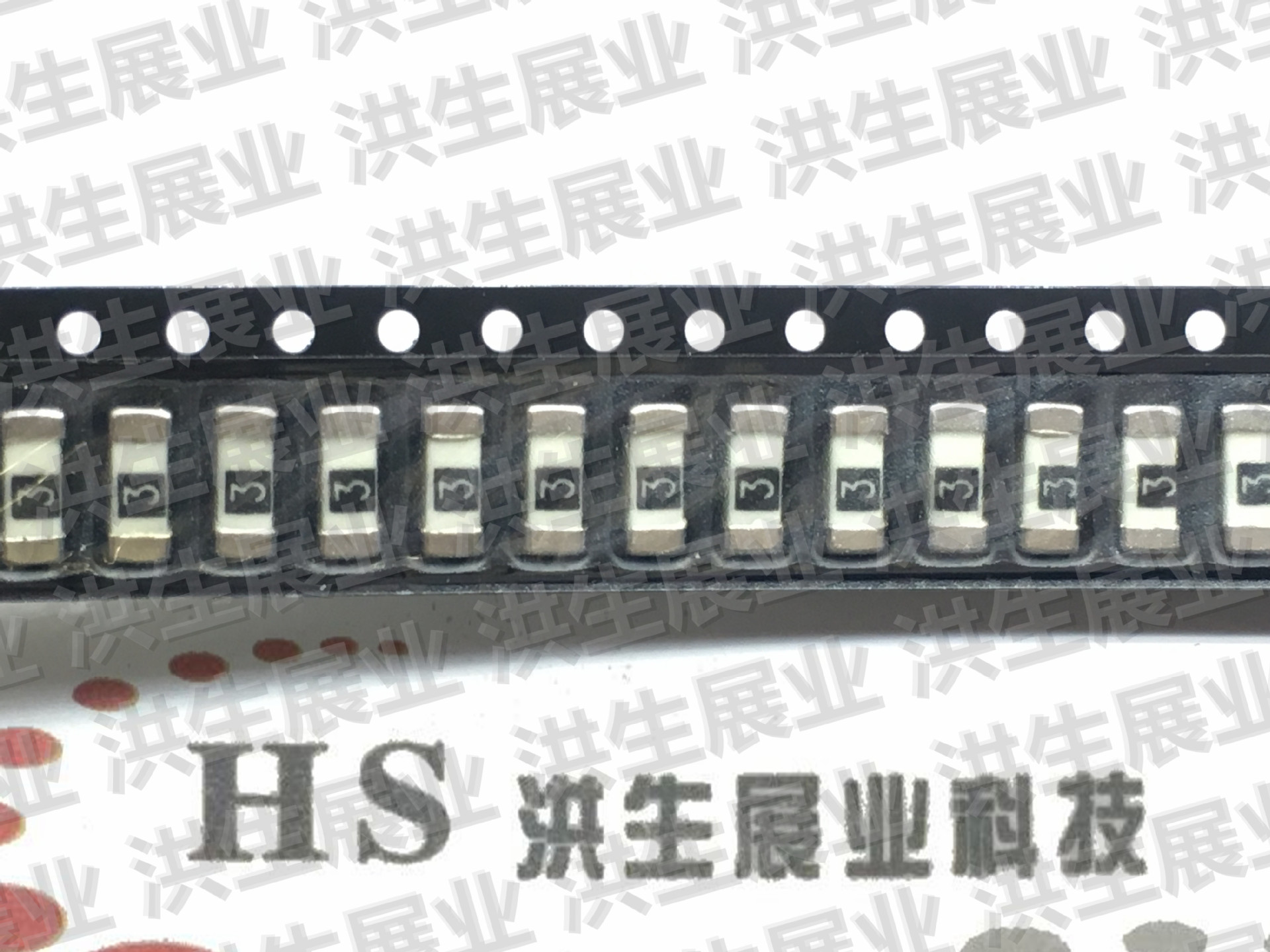 Bussmann1808贴片快熔断保险丝6125FA3A 125V 6*2.5mm 3A 陶瓷