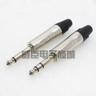 6.35 mono plug 6.5 large two-core audio welding male microphone mixer 6.5mm dual channel plug