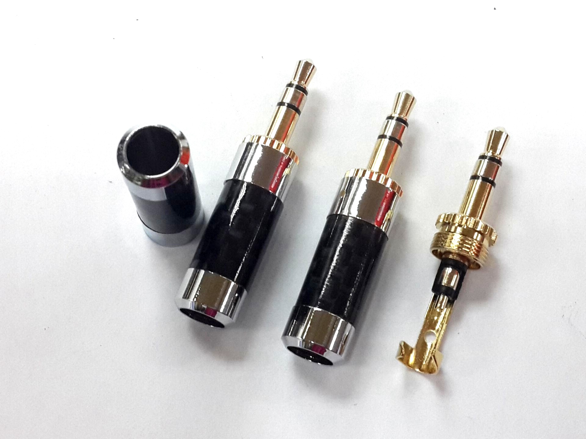 欧雅德碳纤镀铑3.5立体网花无台阶/欧雅德3.5立体/3.5立体插头