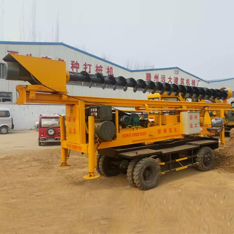 轮式360度电行走打桩机