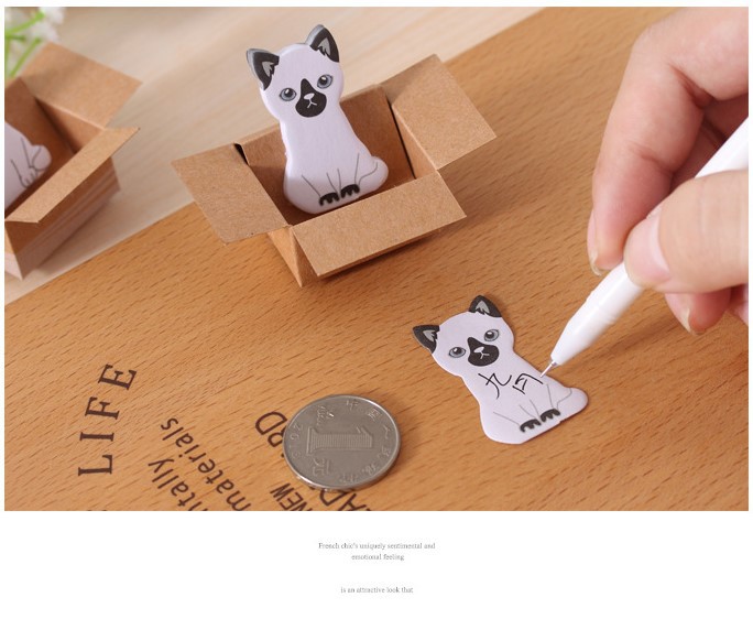 Cute Cartoon Foldable Carton Cat Small Sticky Note display picture 2