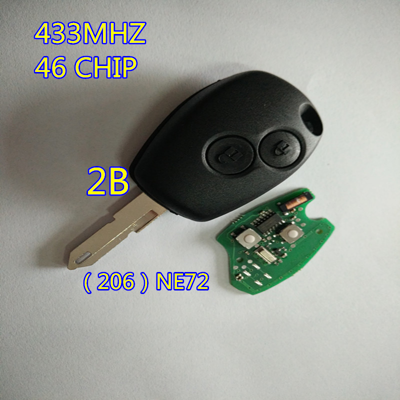 Suitable for Renault 2 key remote control key 433MHz7946 chip car…