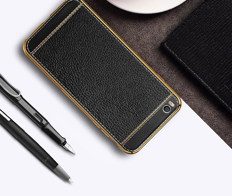 手机壳红米_小米5splus手机壳note3荔枝电镀t