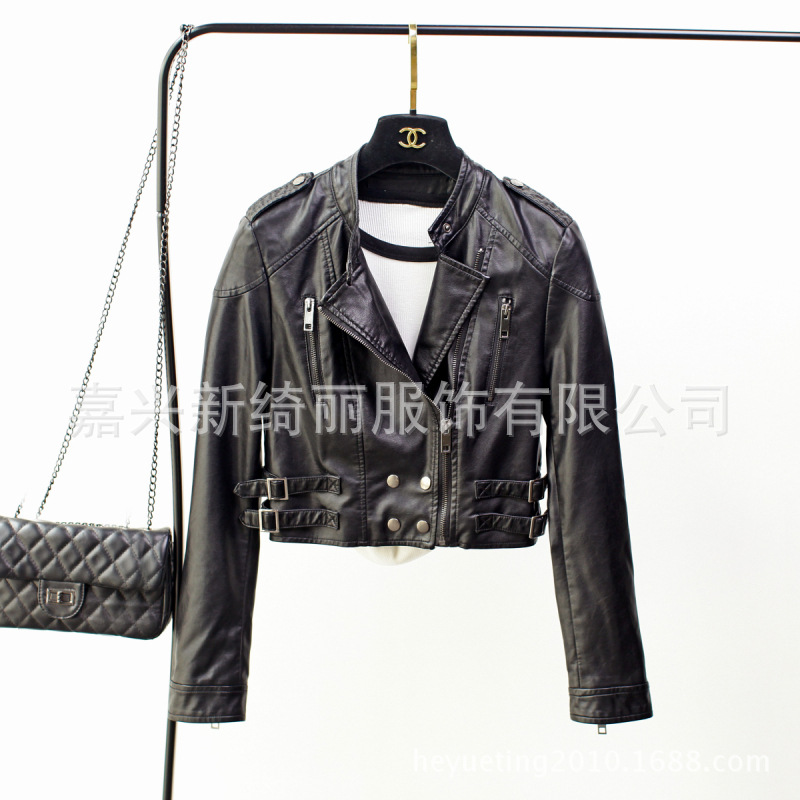 Veste cuir femme YOUKU en PU - Ref 3331365 Image 18