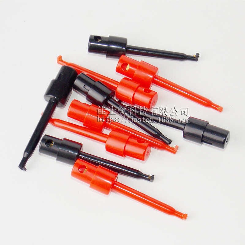 Large test hook gules black Single hook Test clamp Circuit board Electronic component hook Test Accessories