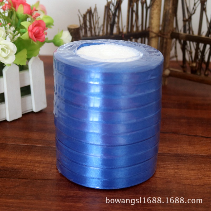 Yiwu venta al por mayor 1cm cinta regalo flor embalaje pastel hornear decoración cinta DIY casual multicolor