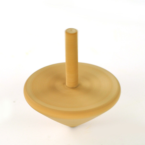 Nostalgic traditional top toy wooden children's rotating wooden top classic wood color hard solid wood eb4e2