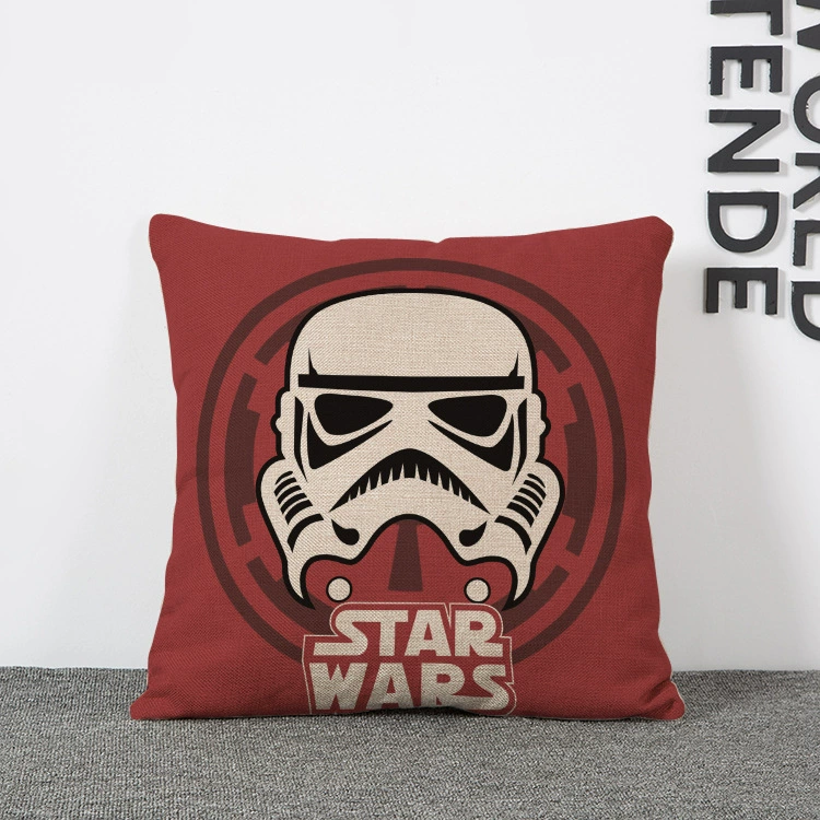 Star Wars Painted Star Wars imitation hemp pillow, anime pillow, pillow cushion waist cushion core
