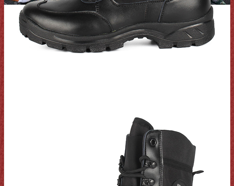 Boots militaires pour homme en cuir - Ref 1397496 Image 21