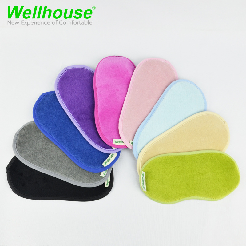 (2개) WELLHOUSE 벨벳 아이 마스크 여행 홈 용품 블랙 아웃 아이 마스크 9 색 옵션 피크닉 캠핑 카