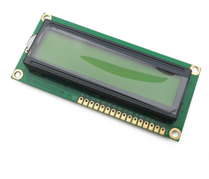 黄绿屏 1602液晶屏 LCD1602A LCD-1602-5V 5V 黑字体 带背光