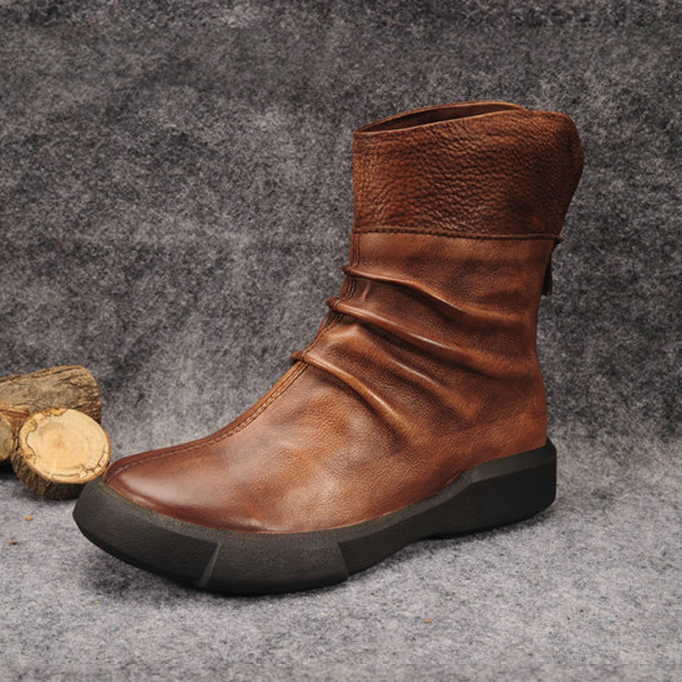 Bottes femme en En cuir - Ref 3354260 Image 4