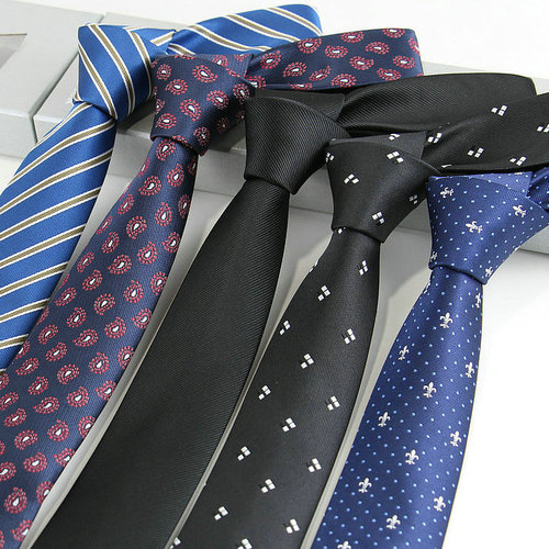 Men's tie Korean style narrow fashion wedding groom best man casual tie 6CM business professional tie wholesale