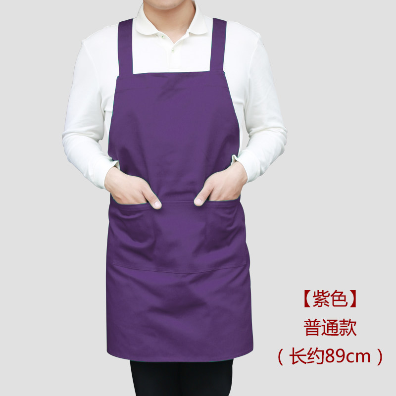 Yanchao puro algodón estilo coreano moda publicidad delantal cocina tienda de café a prueba de aceite ropa de trabajo impermeable logotipo personalizado hombres y mujeres