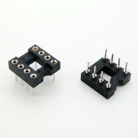 圆孔DIP-8P座子 8P IC插座 芯片底座 集成电路插座 插槽