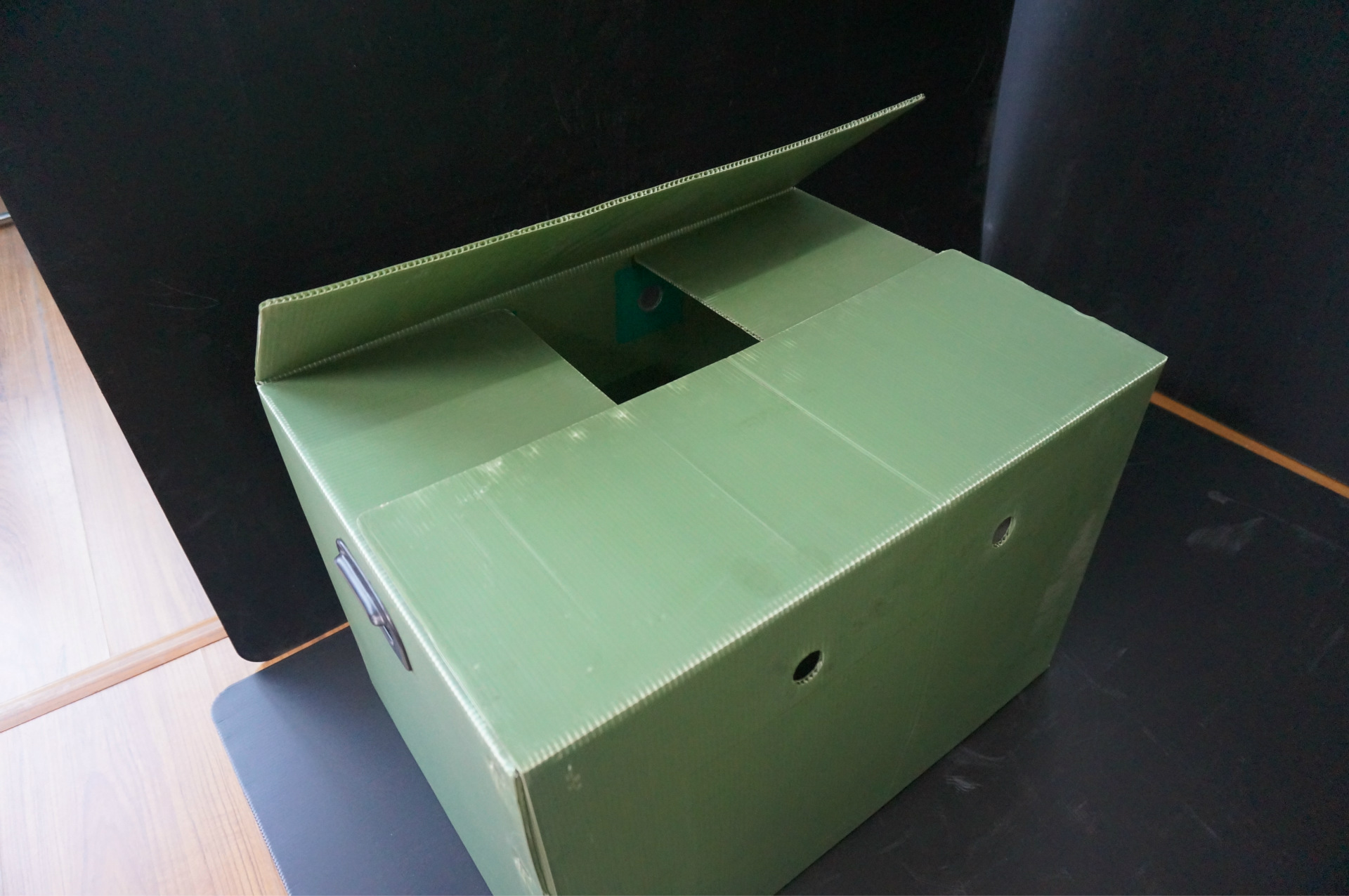 厂家生产 PP防静电中空板周转箱 万通板 塑料瓦楞板箱子可批发