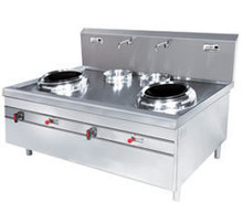 供应厨房设备喜达客IND-A0W-B16*2D商用厨房大功率电磁双头炒灶