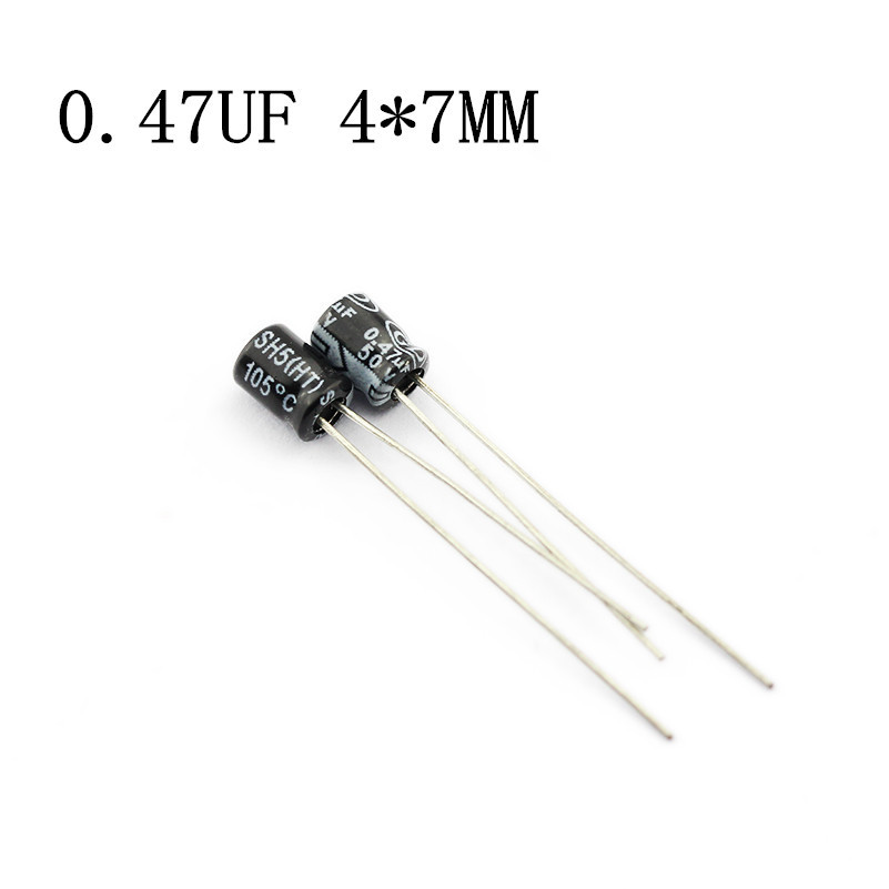 优质电解电容 50V 0.47UF 4*7MM   全新