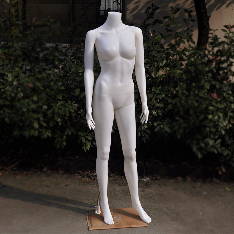 White plastic full body female mannequin...