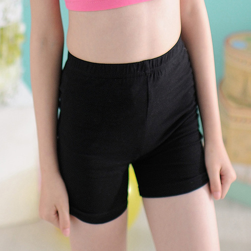 Girls' kids safety pants latin dance  shorts practice exercises stage performance dance elastic boxers children's safety pants