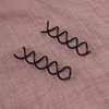 Metal black spiral, hairgrip from pearl, tools set, rotating screw, clips included