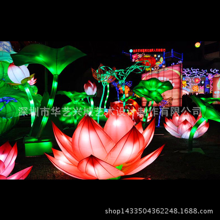 元宵花灯_中秋节花灯 荷花灯 灯会 春节 元宵春