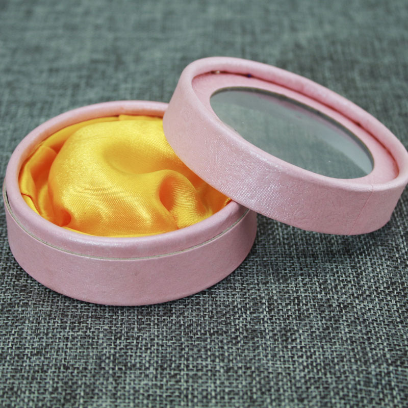 新款圆柱体饰品包装纸盒 创意多色配饰批发