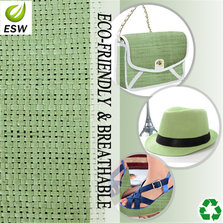 长期销售YQ-Z-8210环保纸草编织箱包材料