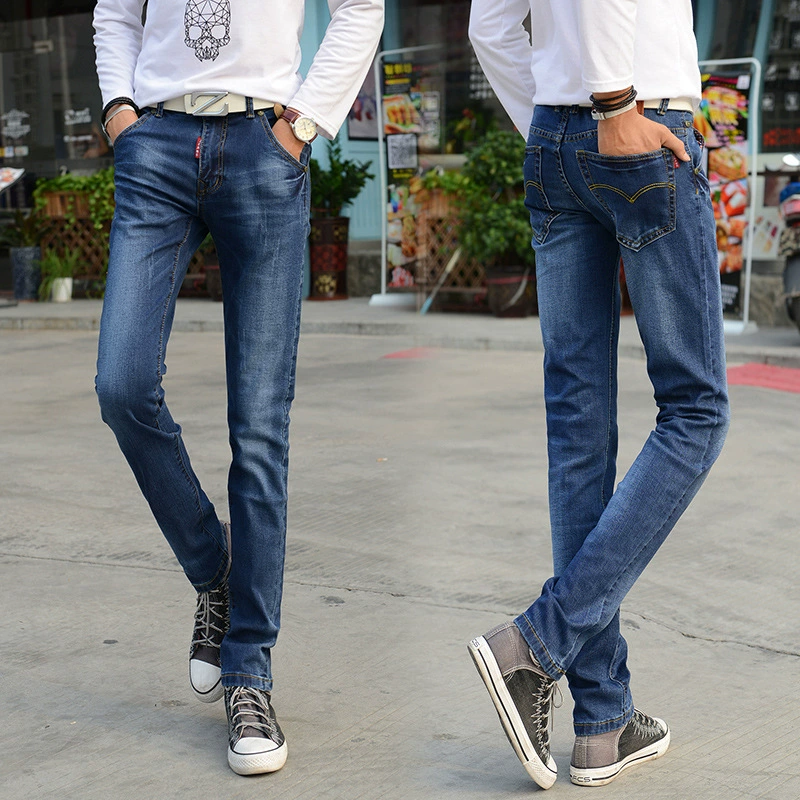 Новинка весны 2017, мужские джинсы в Корейском стиле, мужские деловые брюки Джокер, Молодежные повседневные брюки, Фабричный магазин