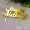 High -end birthday cake 英 Chinese English Birthday Happy Cake Plastic Account Plug -in Plug -in Plug -in