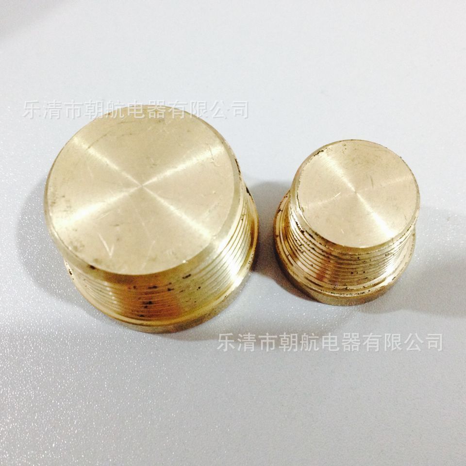 BAD56 内六角堵头 外六角堵头 NPT美制堵头黄铜镀镍