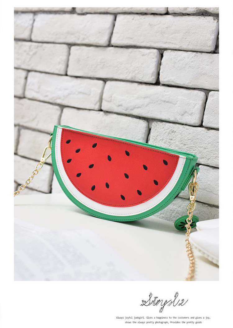 Bolso De Hombro Con Cadena De Frutas De Dibujos Animados display picture 22