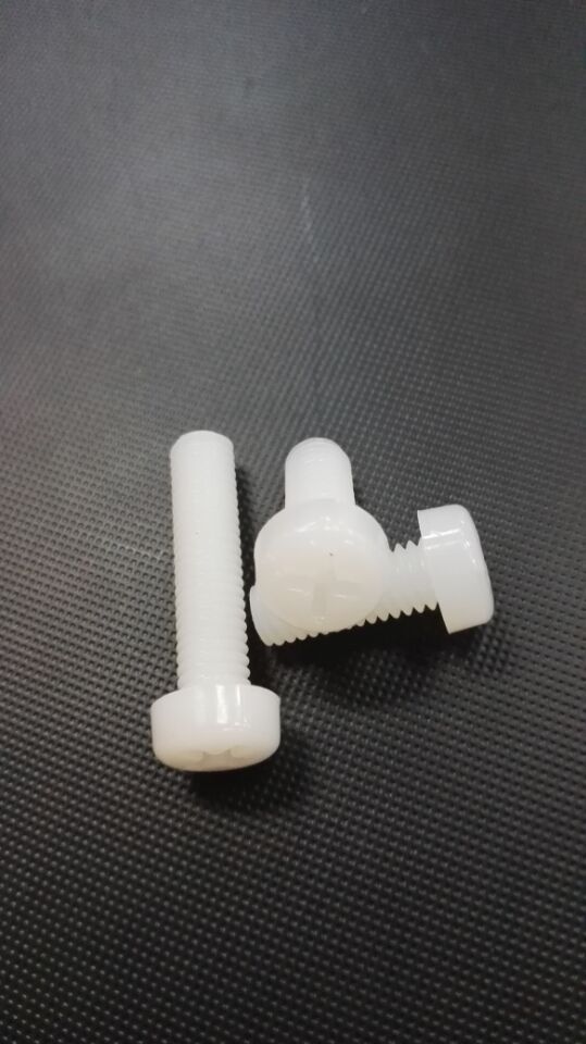 圆头十字 M8 尼龙  塑料螺丝 绝缘 塑胶螺钉 螺母垫片 盘头螺丝