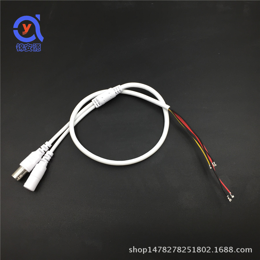 纯铜五芯视频电源线/监控摄像头尾线配线/防水视频电源一体线2合1|ms