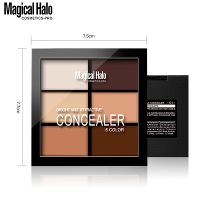 Foreign trade makeup Magical Halo six color solid foundation cream 3D