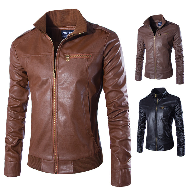 Veste en cuir homme - Ref 3443664 Image 3