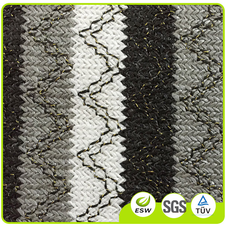 经销批发草编布pp草编彩色条纹PP草编织布PE编织布草编布