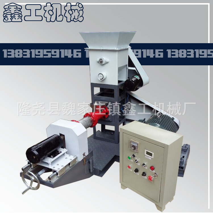 宠物 鸟饲料颗粒膨化机 狗粮饲料膨化机 狗粮制作机 鑫工