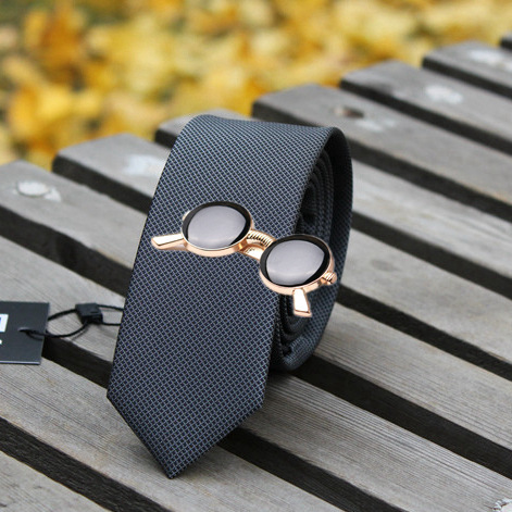 LD-9# small Korean tie clip narrow edge personalized tie clip accessories personalized glasses simple tie clip