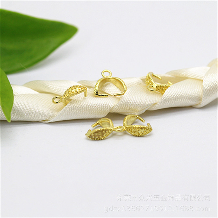 diy饰品配件铸铜瓜子扣 黄铜本色饰品扣韩版手工饰品项链坠扣