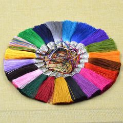 純手工流蘇穗子 包掛鑰匙扣專用合金金屬帽流蘇穗子吊墜掛飾批發