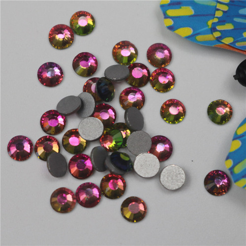 Rhinestones Flat bottom multicolor flame colored diamond nail drill accessories DIY accessories